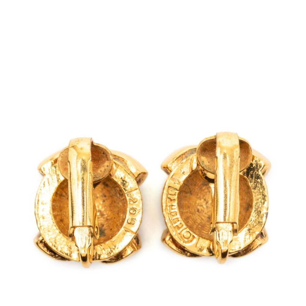 CHANEL Authentic Green Logo Earrings - Picture 2 of 4